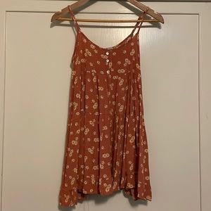 Wild Moss Babydoll Mini Dress